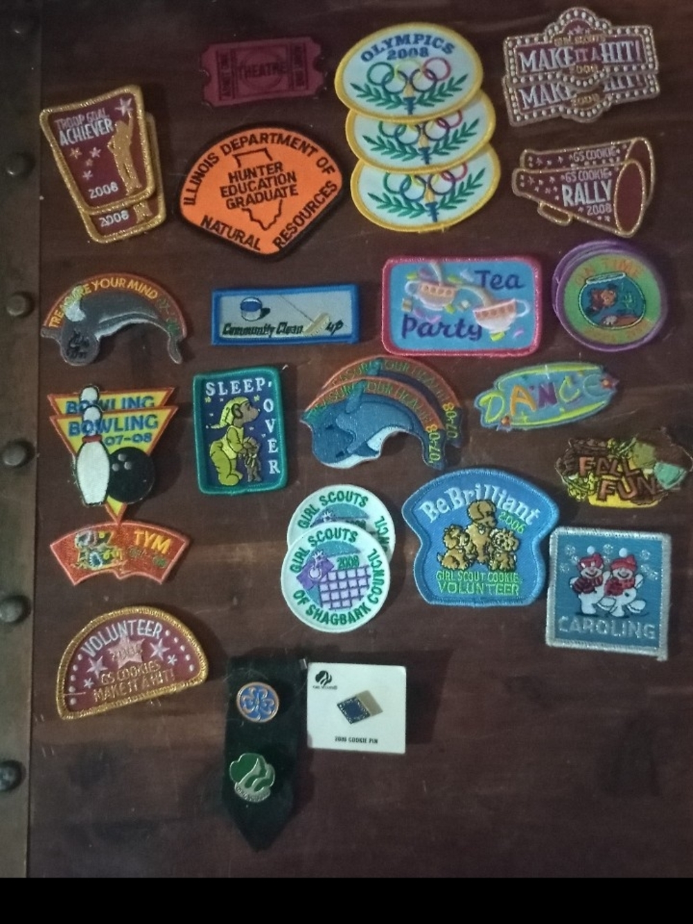 Girl Scouts Multi-Color Merit Badge Patch Lot Of 29.